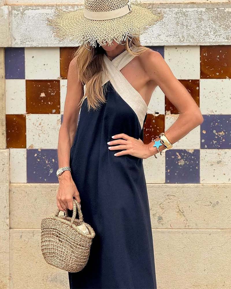 Women’s Halter Maxi Dress – Effortless Summer Chic