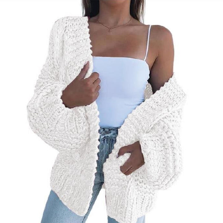 Women’s Thickened Mohair Cardigan – Cozy Warmth & Effortless Style