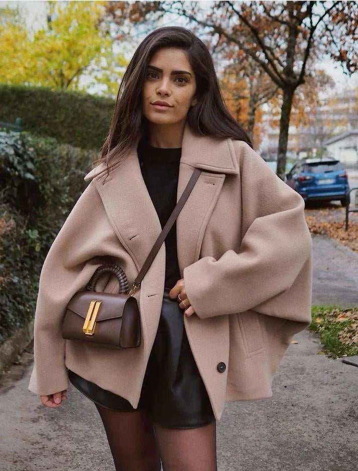 Women’s Oversized Coat with Buttons