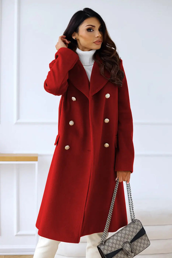 Women’s Double-Breasted Wool Coat