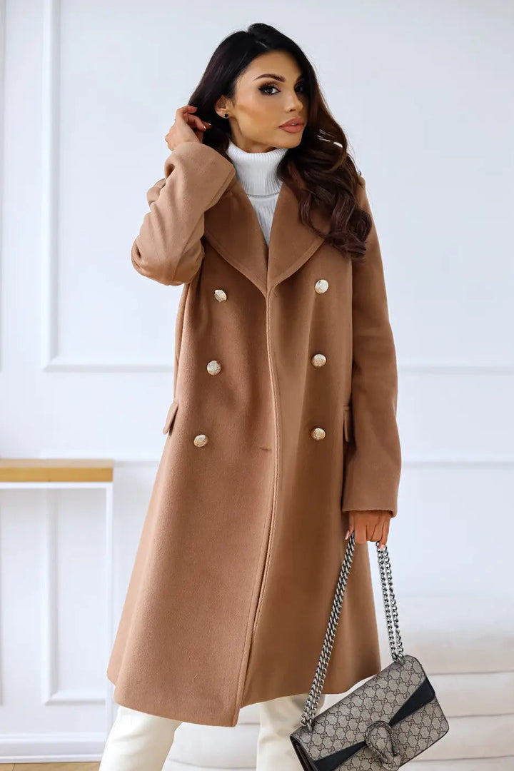 Women’s Double-Breasted Wool Coat