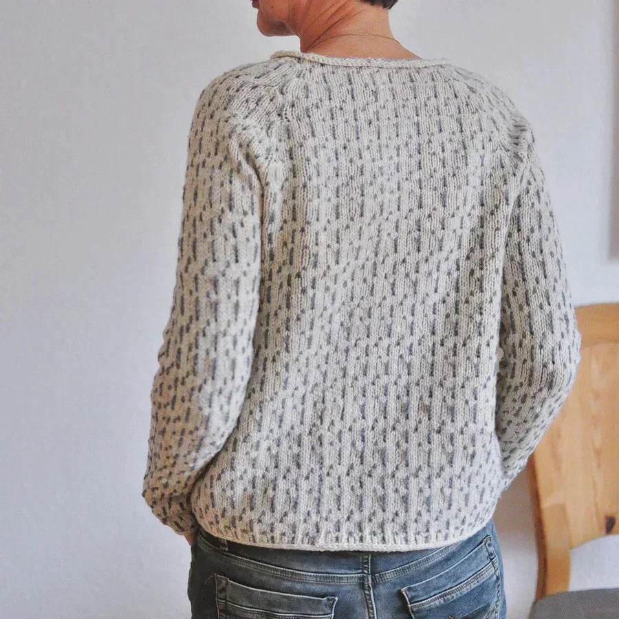 Women’s Textured Knit Sweater – Cozy Modern Pullover