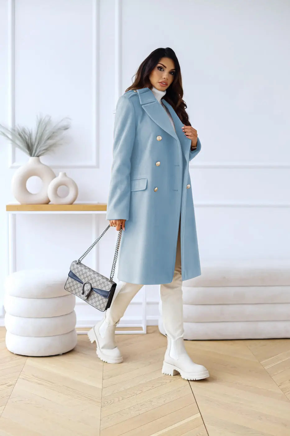 Women’s Double-Breasted Wool Coat