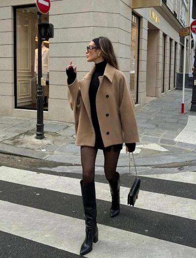 Women’s Oversized Coat with Buttons