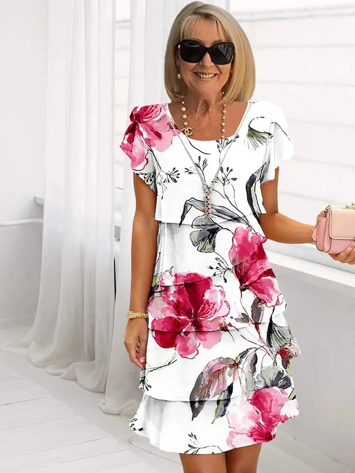 Women’s Floral Tiered Dress – Flattering Fit & Everyday Ease