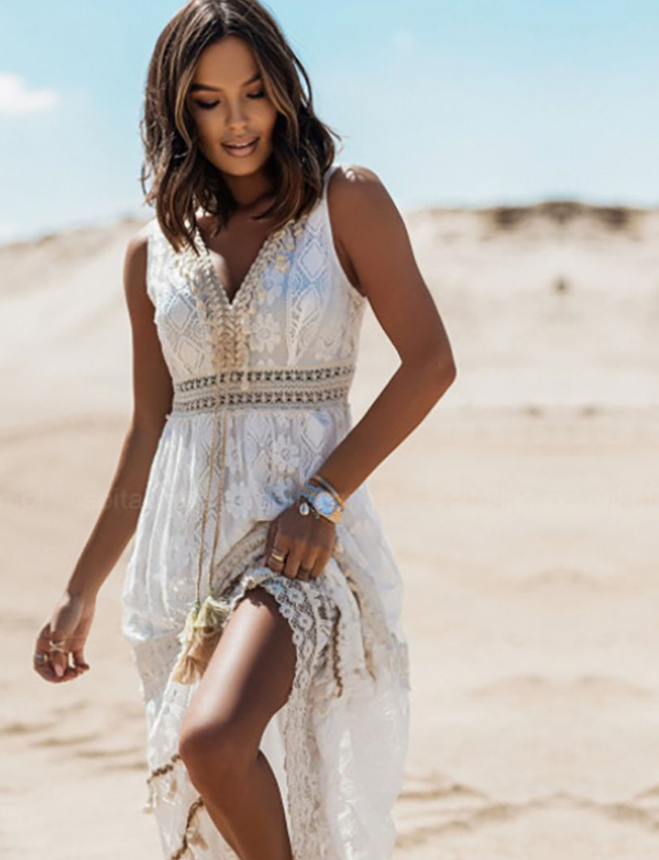 Women’s Lace Maxi Dress – Boho Elegance & Summer Romance