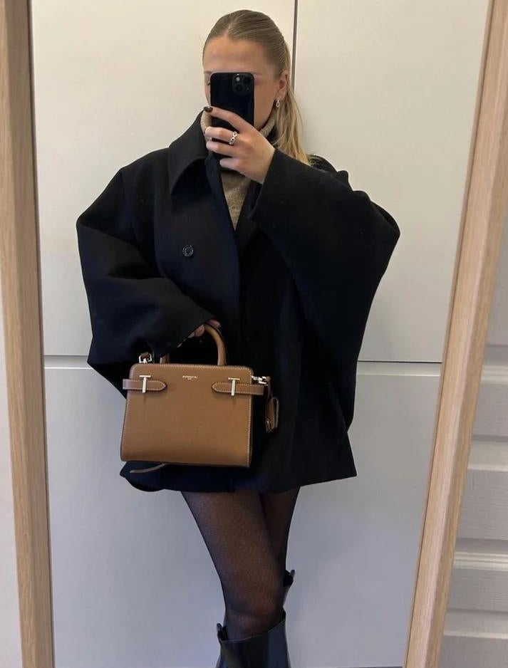 Women’s Oversized Coat with Buttons