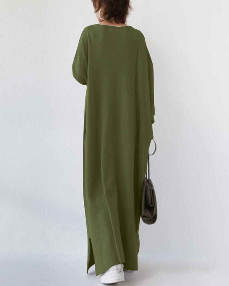 Women’s Oversized Maxi Dress – Effortless Comfort & Modern Simplicity