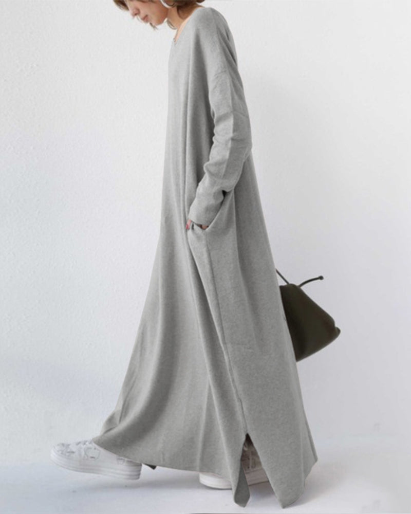 Women’s Oversized Maxi Dress – Effortless Comfort & Modern Simplicity
