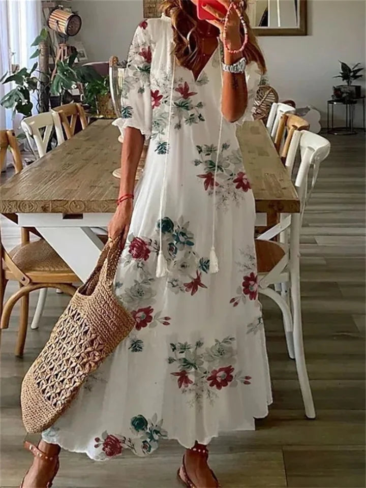 Women’s Floral Maxi Dress – Effortless Elegance for Warm Summer Days