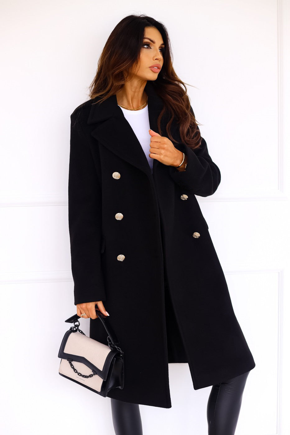 Women Winter Elegant Double-Breasted Trench Coat