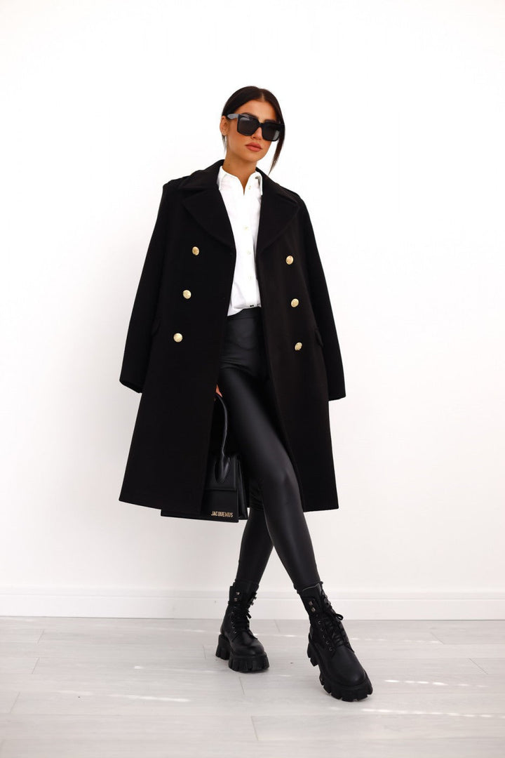 Women Winter Elegant Double-Breasted Trench Coat