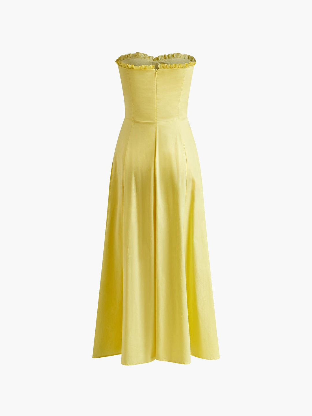Women’s Strapless Midi Dress – Elegant Summer Silhouette