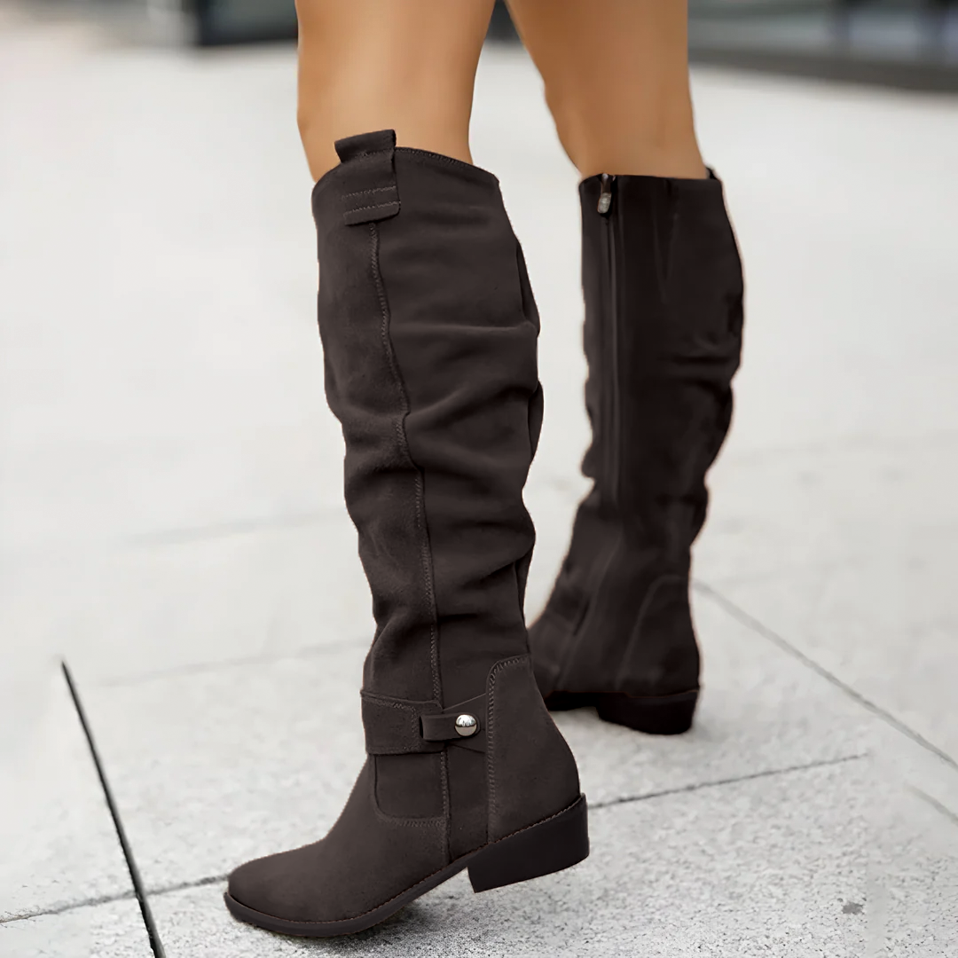 Women’s Knee-High Leather Boots – Timeless Style with Modern Everyday Comfort
