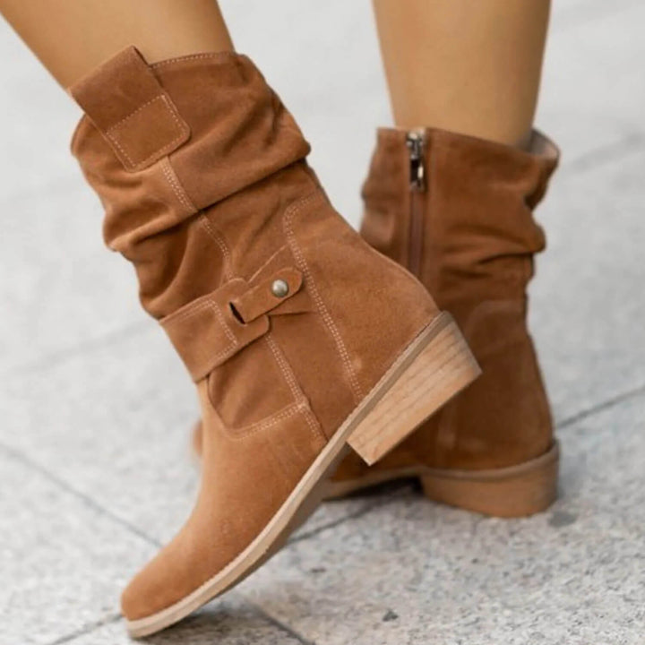Women All-Season Elegant Suede Ankle Boots