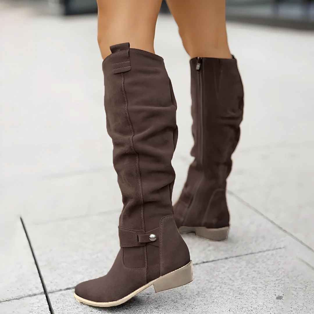 Women’s Knee-High Leather Boots – Timeless Style with Modern Everyday Comfort
