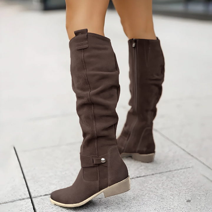 Women’s Knee-High Leather Boots – Timeless Style with Modern Everyday Comfort