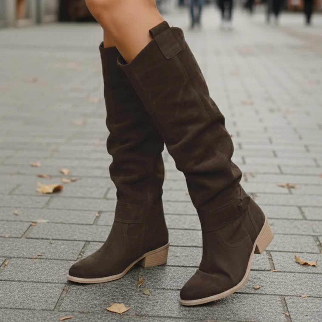 Women’s Knee-High Leather Boots – Timeless Style with Modern Everyday Comfort