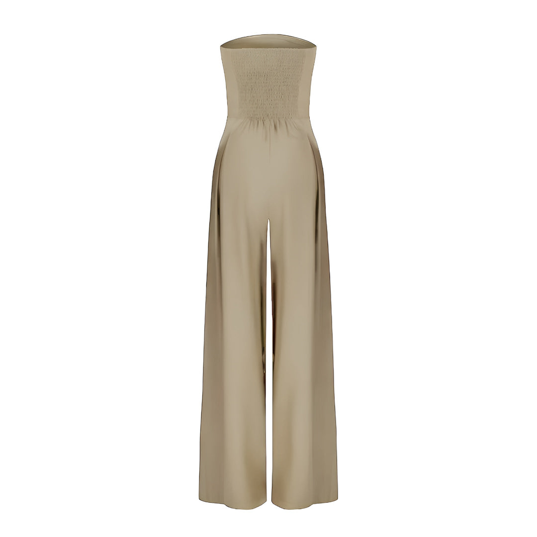 Women’s Strapless Wide-Leg Jumpsuit – Modern Sophistication with Effortless Elegance