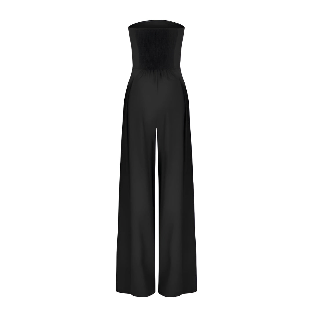 Women’s Strapless Wide-Leg Jumpsuit – Modern Sophistication with Effortless Elegance