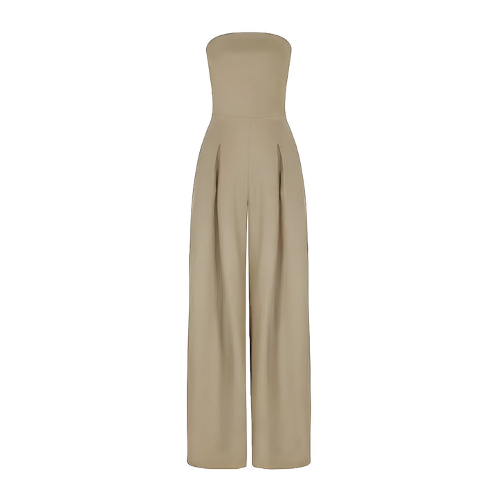 Women’s Strapless Wide-Leg Jumpsuit – Modern Sophistication with Effortless Elegance