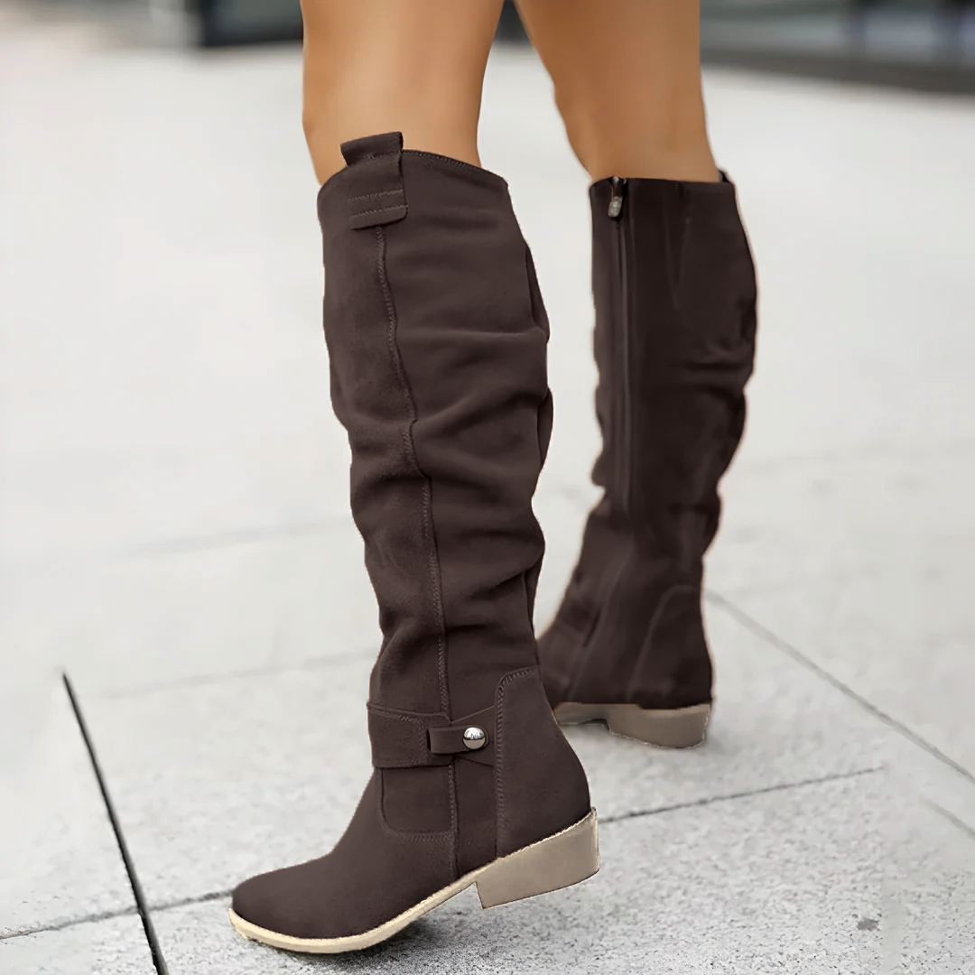 Women’s Knee-High Leather Boots – Timeless Style with Modern Everyday Comfort