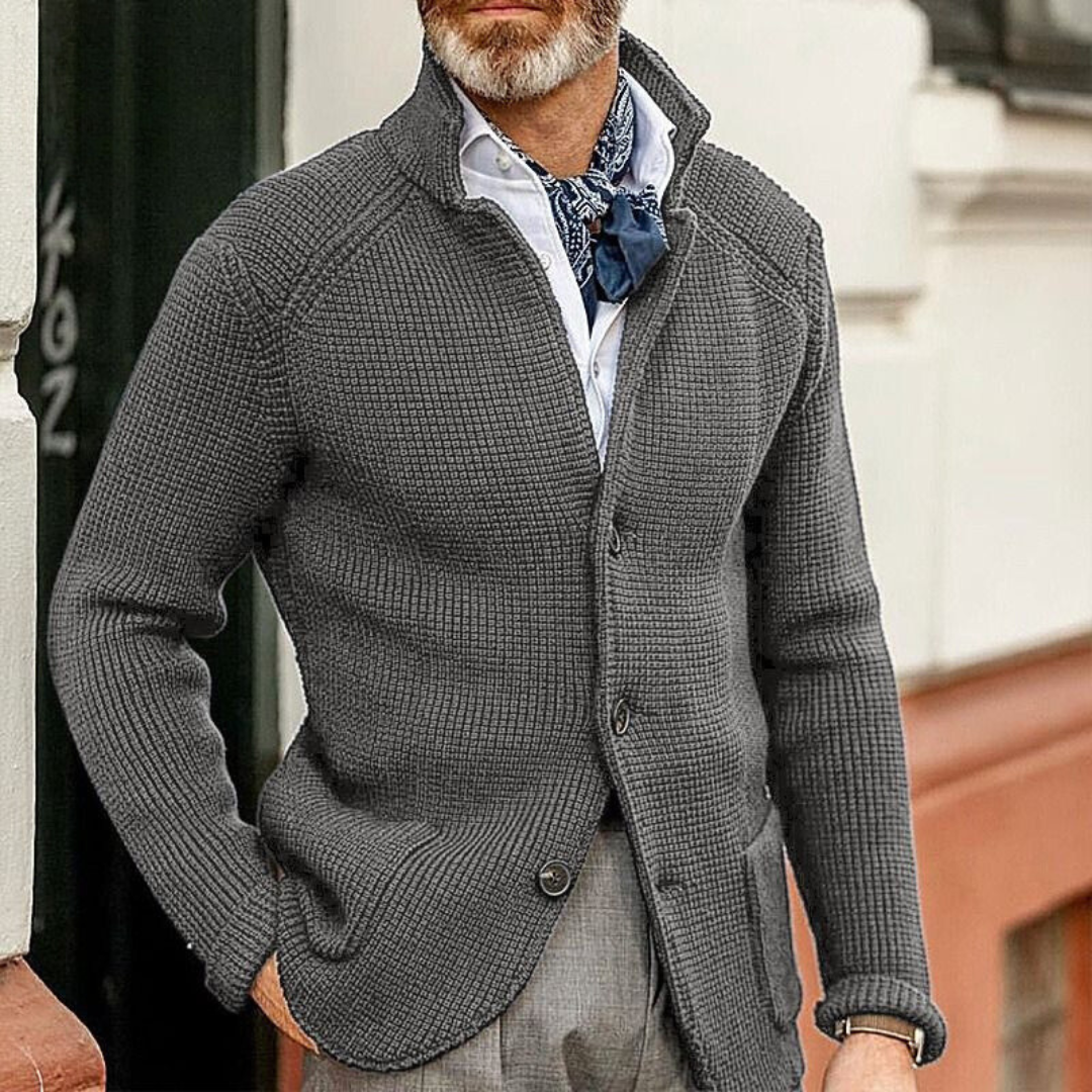 Herren Strick-Cardigan – Klassischer Stil & Gemütlicher Komfort