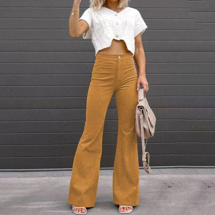 Women’s High-Waisted Flare Pants – Sleek Shape & Effortless Length