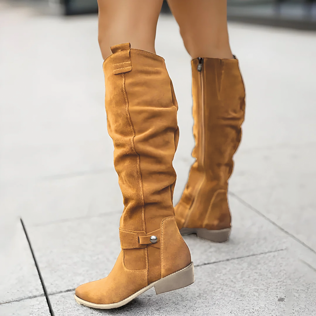 Women’s Knee-High Leather Boots – Timeless Style with Modern Everyday Comfort
