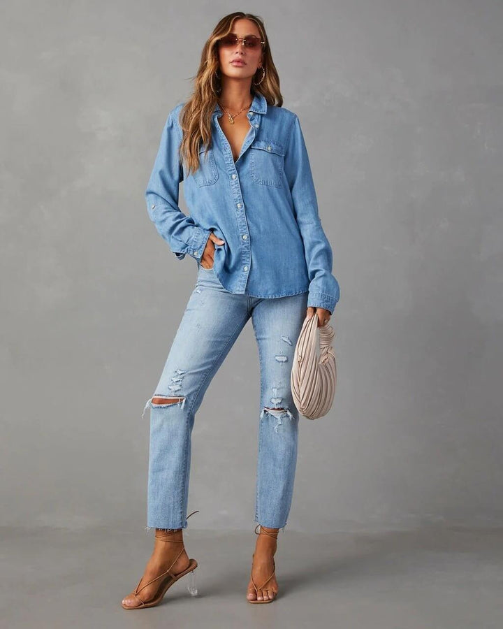 Women’s Denim Shirt – Relaxed Fit & Everyday Versatility