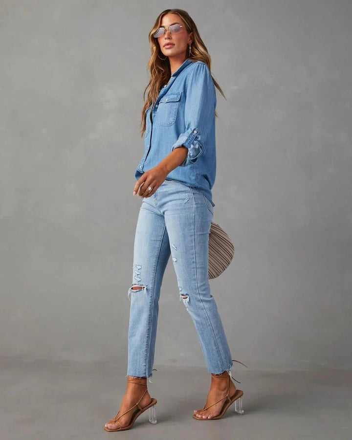 Women’s Denim Shirt – Relaxed Fit & Everyday Versatility