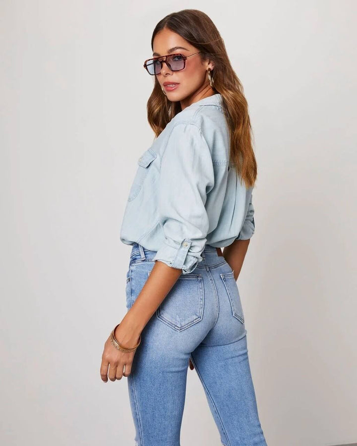 Women’s Denim Shirt – Relaxed Fit & Everyday Versatility