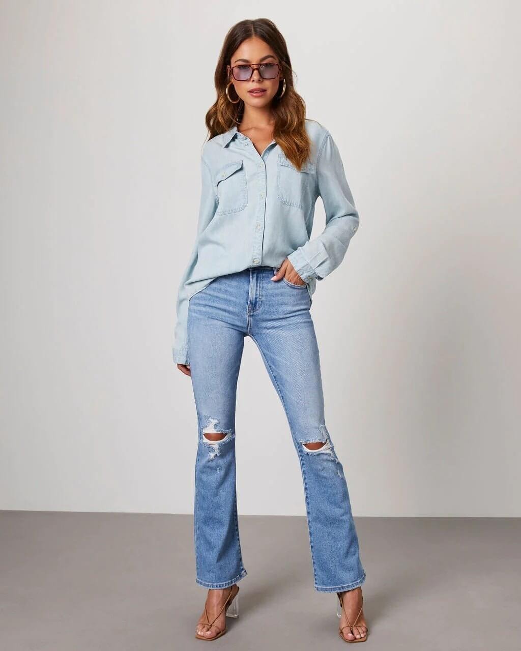 Women’s Denim Shirt – Relaxed Fit & Everyday Versatility