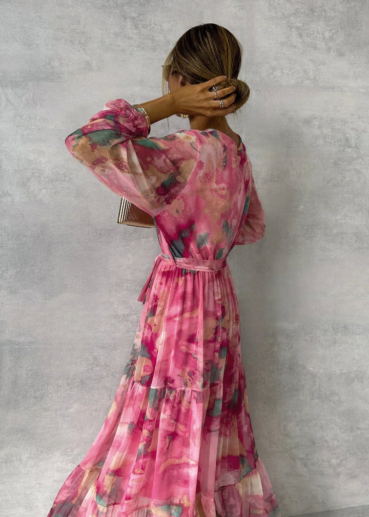 Flowing Chiffon Maxi Dress – Graceful Movement with Modern Ease