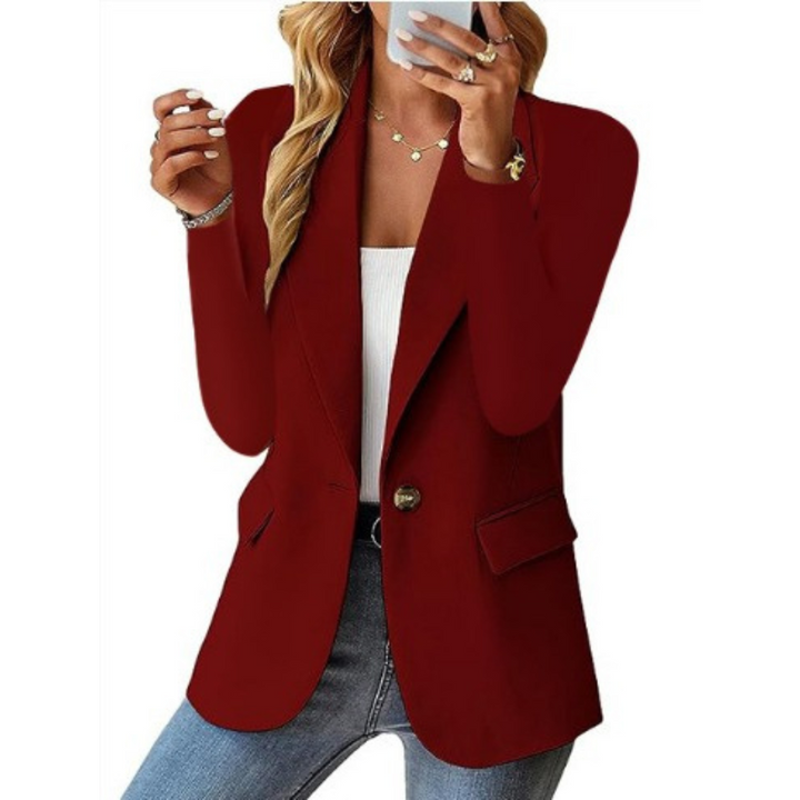 Women’s Single-Button Blazer – Polished Confidence with Effortless All-Season Style