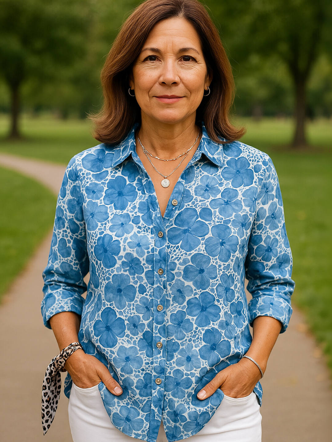 Effortless Elegance Button-Up Blouse – Relaxed Fit & Feminine Comfort