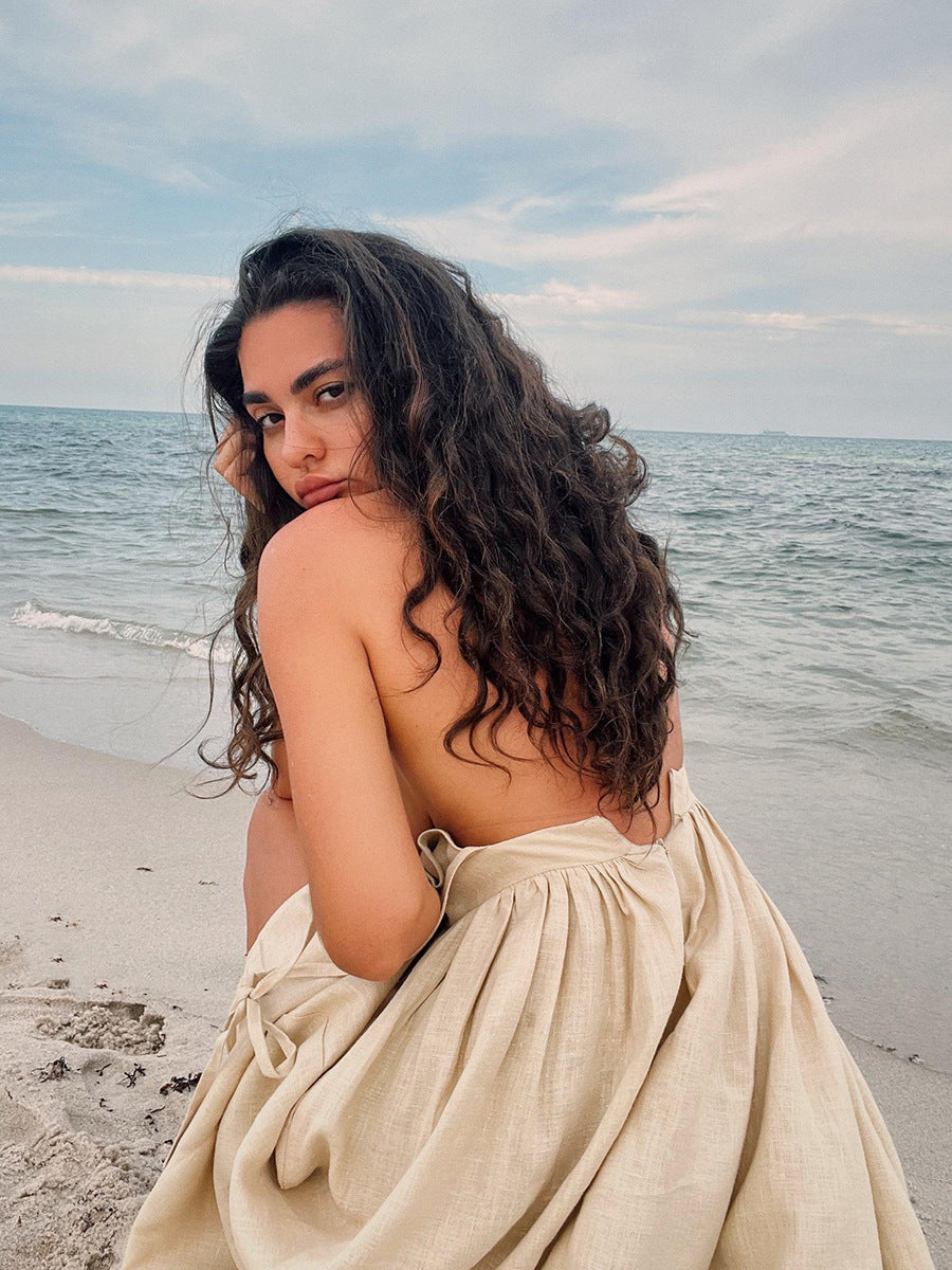 Women’s Linen Dress – Boho Comfort & Beachy Ease