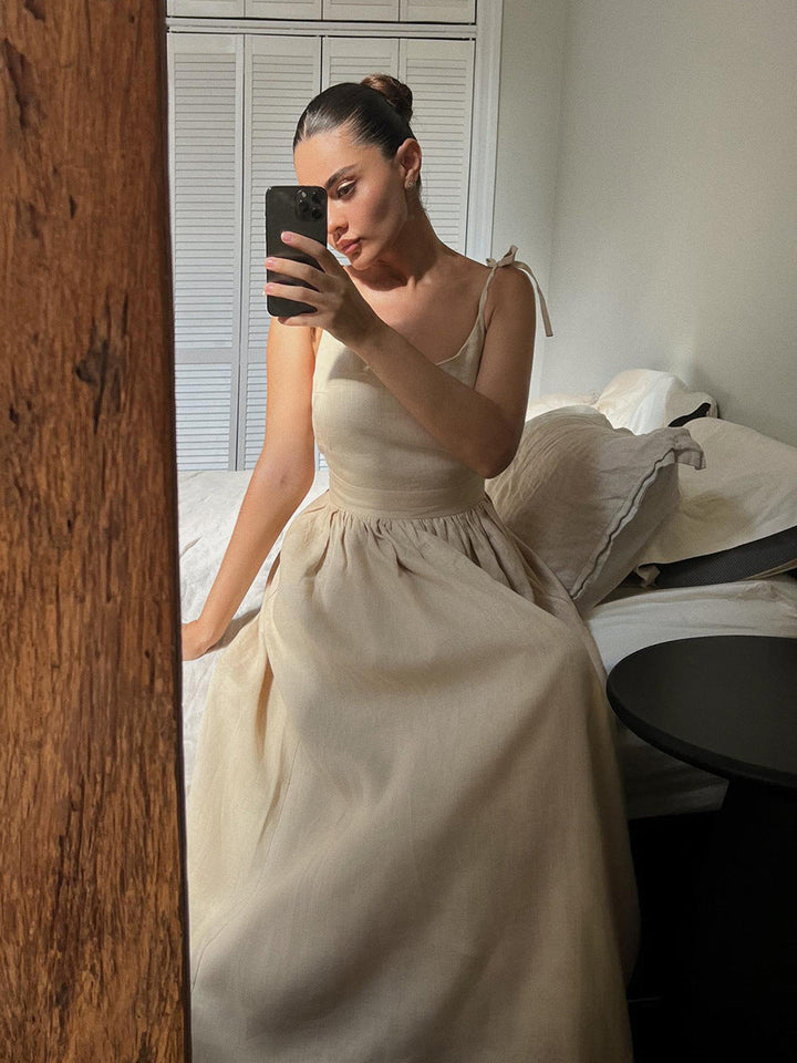 Women’s Linen Dress – Boho Comfort & Beachy Ease