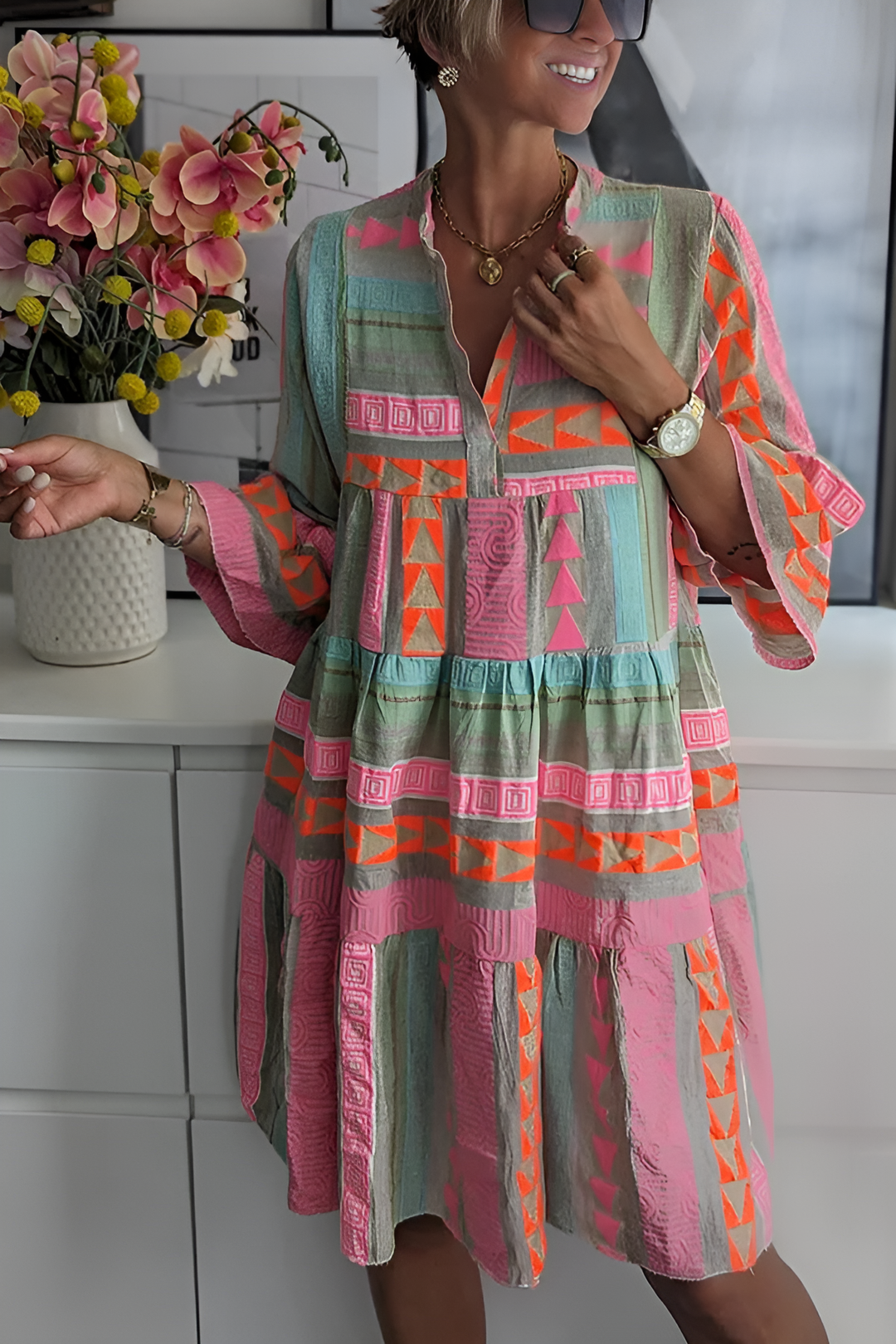 Women’s Spring Boho Dress – Effortless Chic with Playful Artistic Style