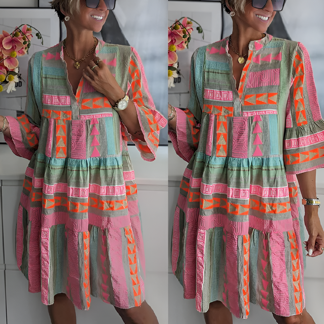 Women’s Spring Boho Dress – Effortless Chic with Playful Artistic Style