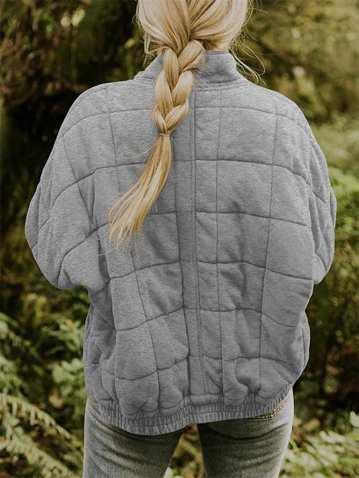 Women’s Quilted Zip Jacket – Effortless Style & Everyday Comfort