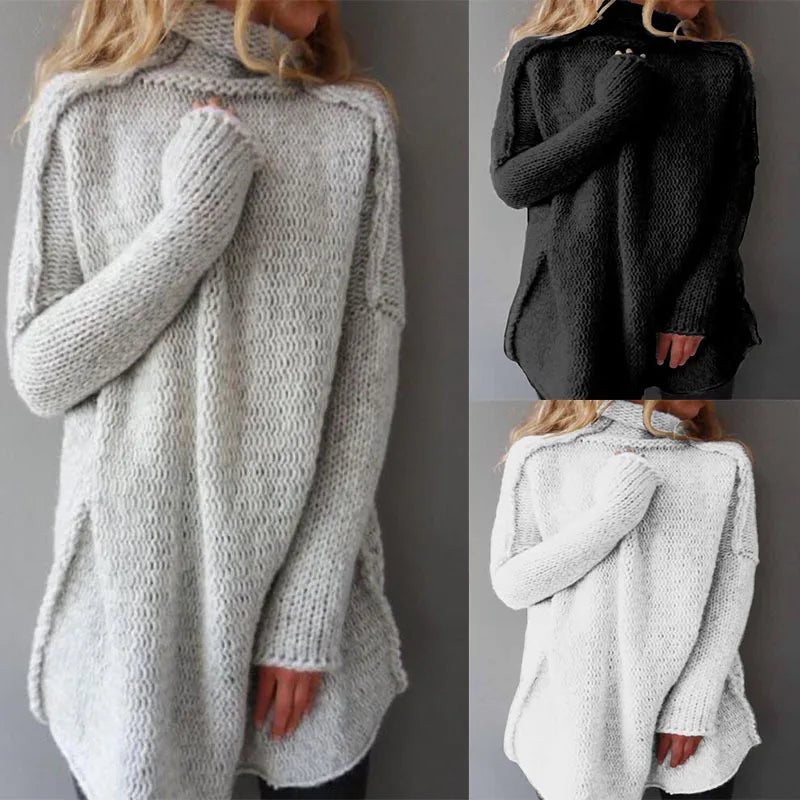 Women’s Turtleneck Pullover Sweater – Cozy Warmth with Timeless Everyday Elegance