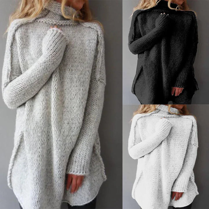 Women’s Turtleneck Pullover Sweater – Cozy Warmth with Timeless Everyday Elegance