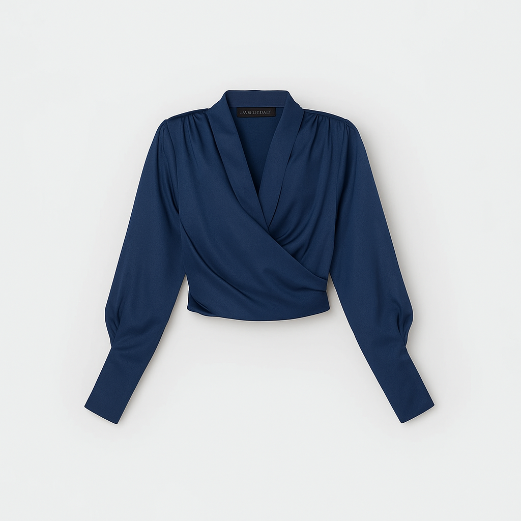 Women’s Wrap Blouse – Luxe Draped Style & Modern Elegance