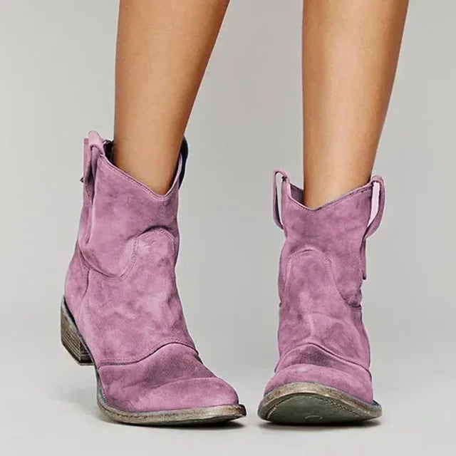 Women’s Western Ankle Boots – Rustic Charm with a Modern Edge