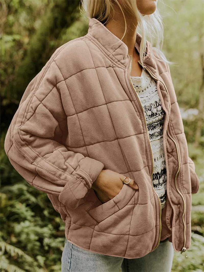 Women’s Quilted Zip Jacket – Effortless Style & Everyday Comfort