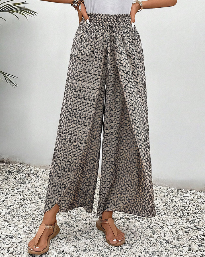 Women’s Wide-Leg Printed Palazzo Pants