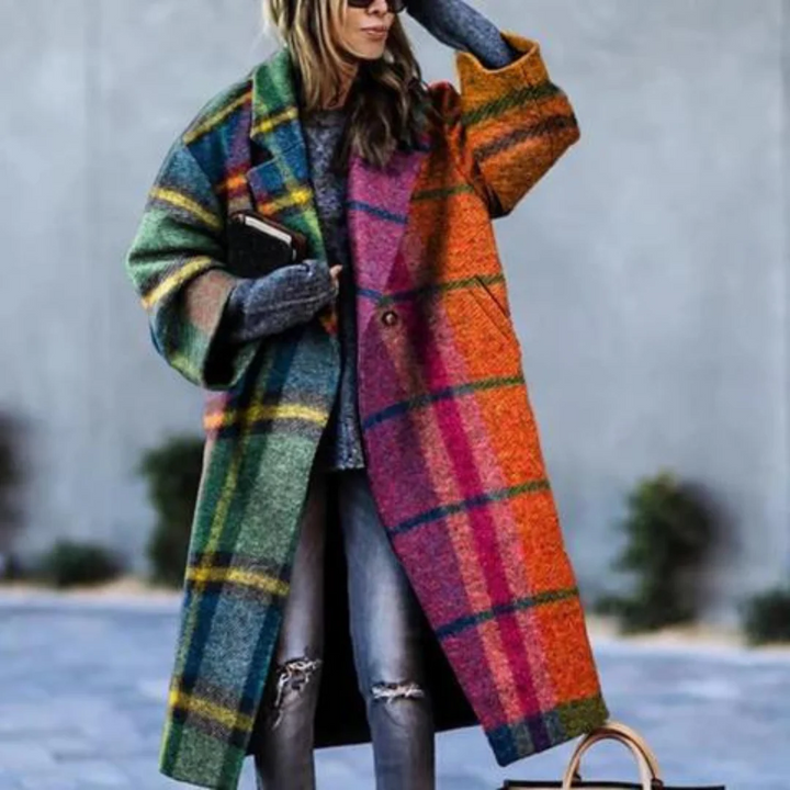 Women Autumn–Winter Elegant Oversized Wool Blend Long Coat