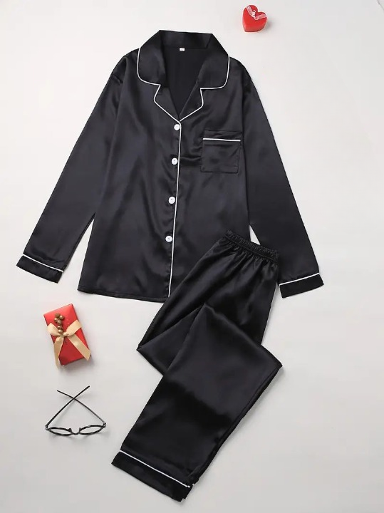 Women's Silk Pajama Set – Luxury & Effortless Relaxation