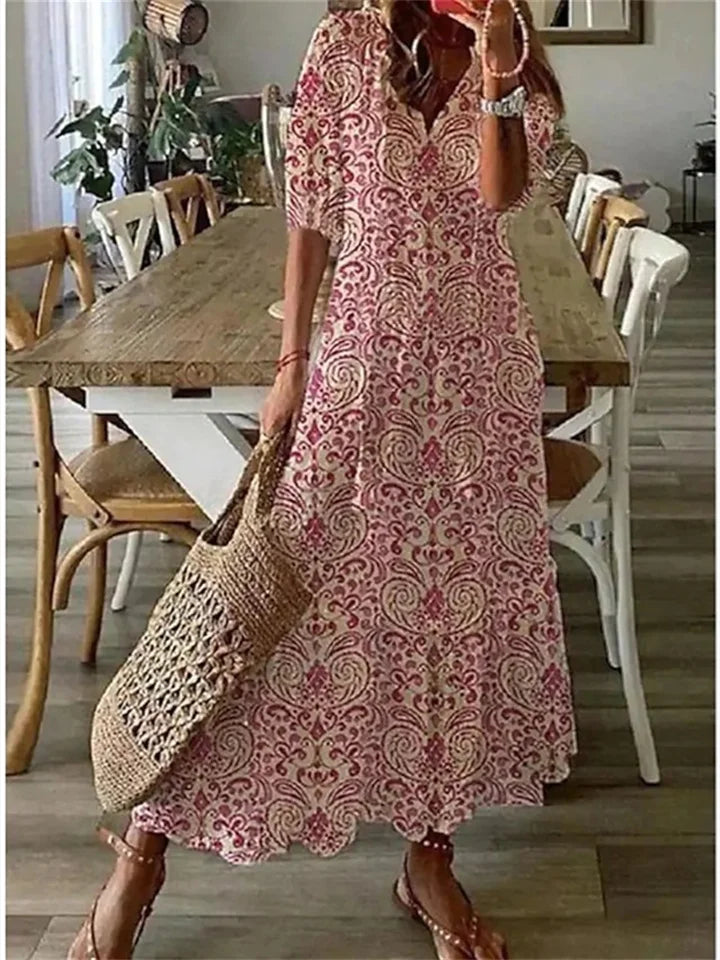 Women’s Floral Maxi Dress – Effortless Elegance for Warm Summer Days